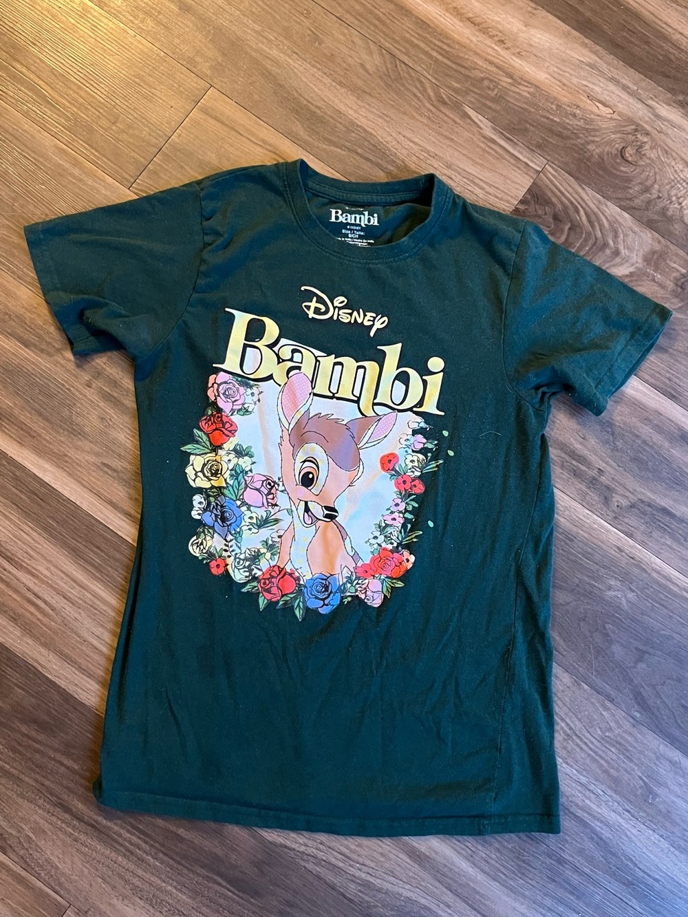 Bambi Floral T-Shirt Disney Size Small